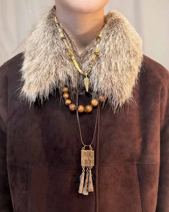 Celtic Bronze Pendant Necklace Set