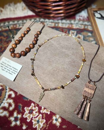 Celtic Bronze Pendant Necklace Set