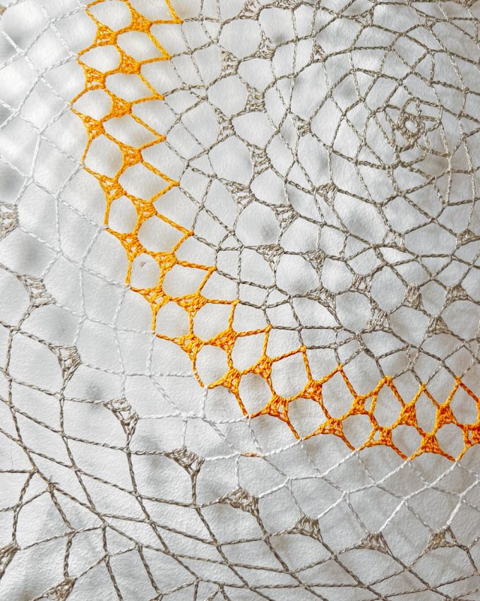 Handmade Dreamcatcher – 86cm Diameter with Gyr/Saker Falcon Feathers